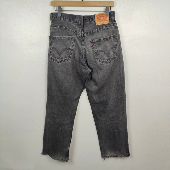 Vintage Levi's 550‎ Jeans Mens 30x30 Relaxed Fit Y2K Charcoal Wash Straight Leg - Picture 7 of 11